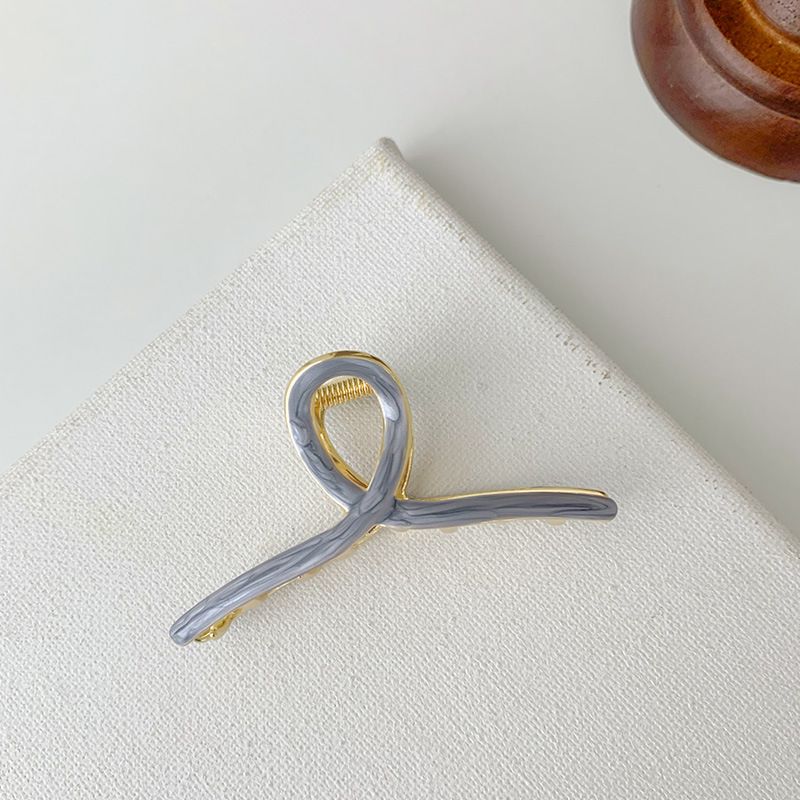 Koreanische elegante Ponytail Metal Grip Clip