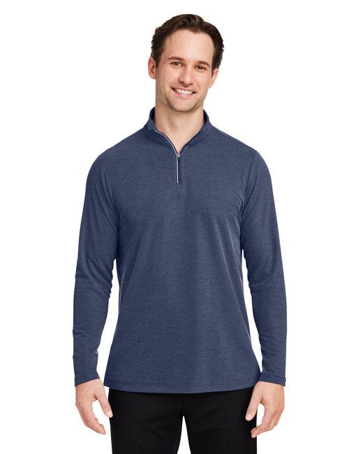 Herren Fusion ChromaSoftTM Pique Quarter-Zip - BLACK - S