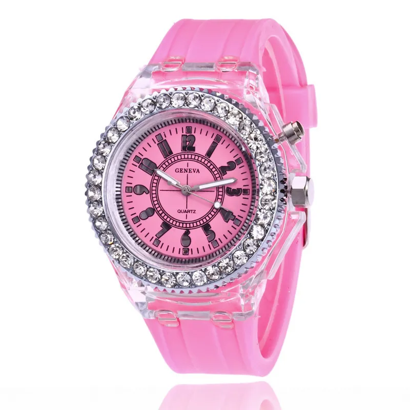 Rhinestone LED Leuchtuhr, Sport Digital Clock