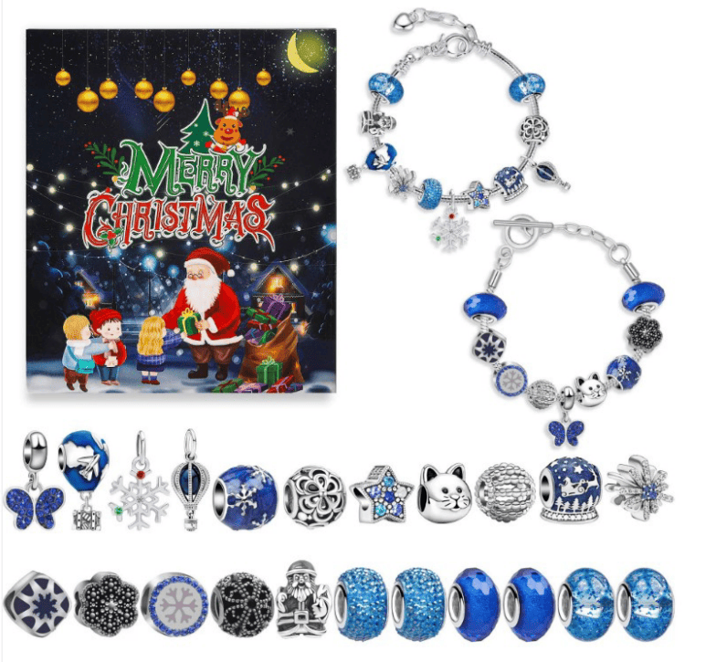24 Gitter Weihnachten Advent Umschlag DIY Armband
