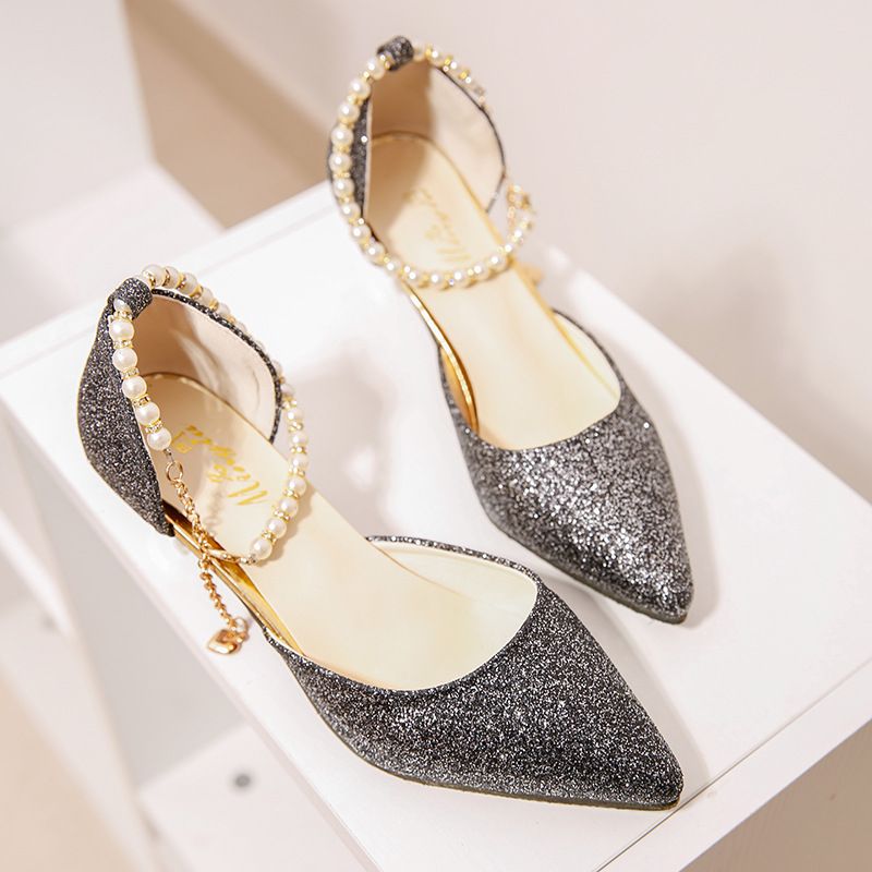 Damen Pumpen; Trend Spitzen Zeh Hochzeit Braut High Heels Schuhe Weibliche Party Maultiere Elegante Frauen Pumpen Designer Schuhe Sexy Kleid Schuhe