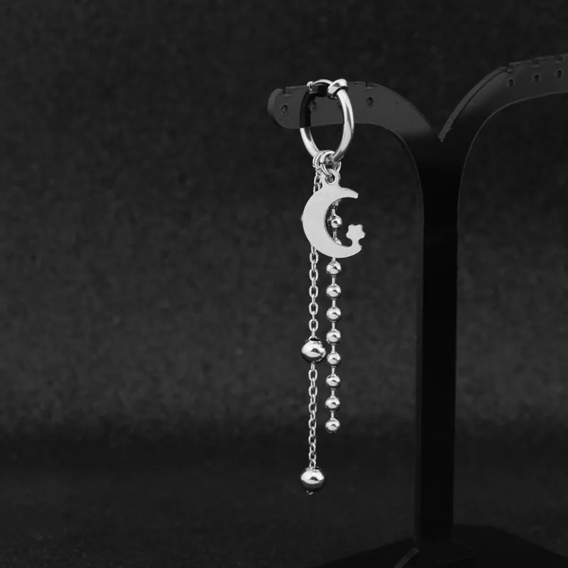 Edelstahl Non-Piercing Ohr Clip Schmuck Ohrringe