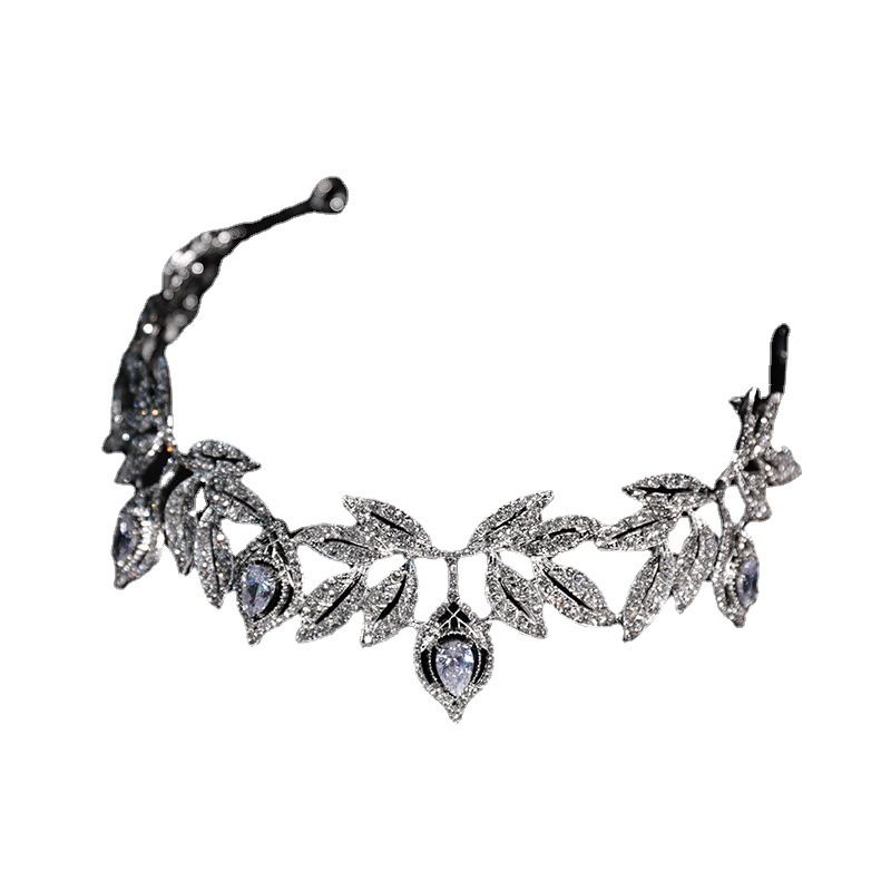 Crown Hochzeit Brautjungfer Blatt Elektro-Placiert Baroque