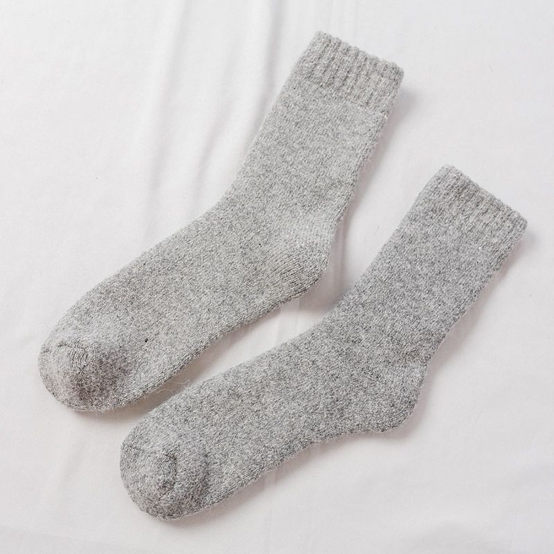5 Paare Socken Männer Super dicker solide Socke Merino Wolle Kaninchen Socken gegen kalten Schnee Russland Winter warme lustig glückliche männliche Socke