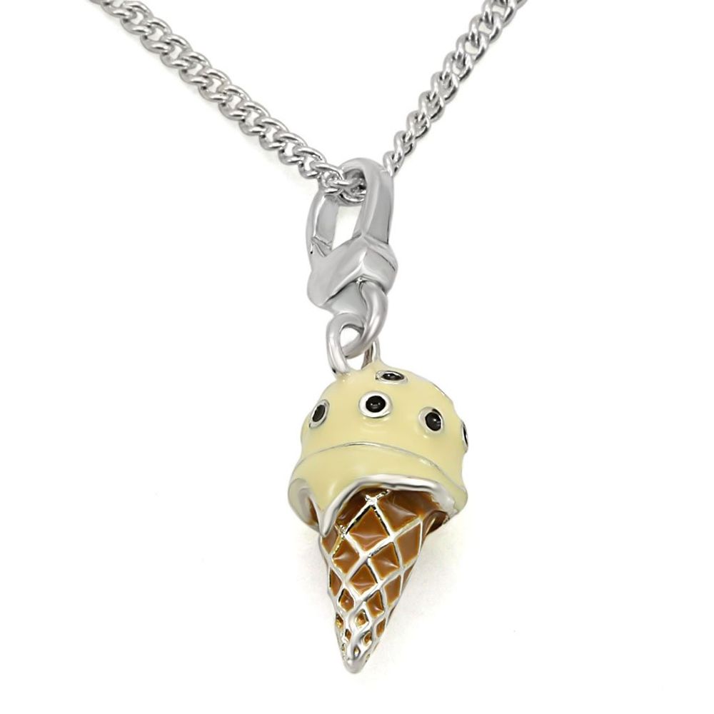 LOS431 - Silber 925 Sterling Silber Kette Anhänger ohne Stein