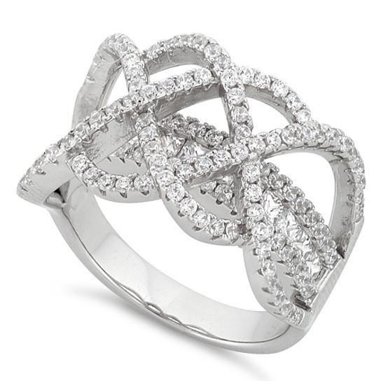 Ringzeremonie Doppel-Infinity 2 in 1 CZ Ring