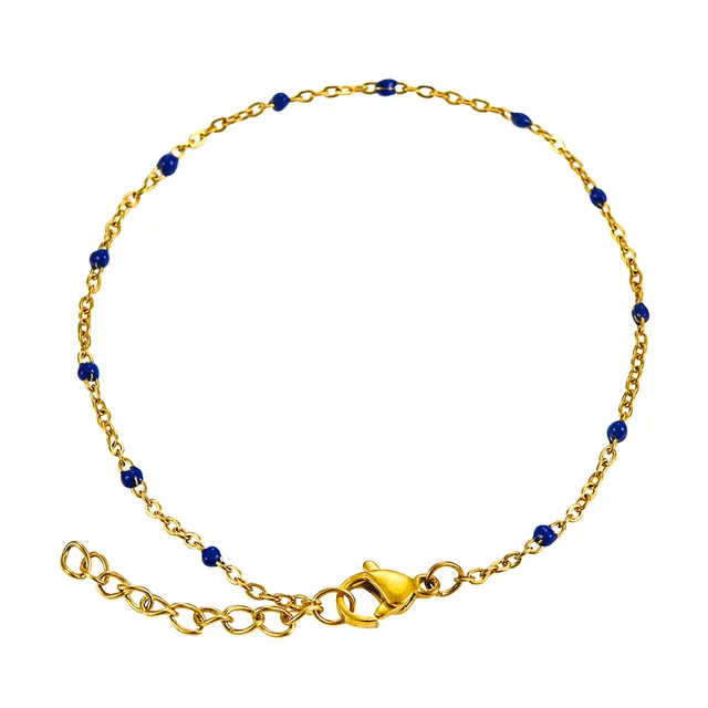 Mode Edelstahl Armbänder Gold Farbe Blau Rot Für Wo