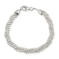 Sterling Silber 3 - Strand Twisted Armband