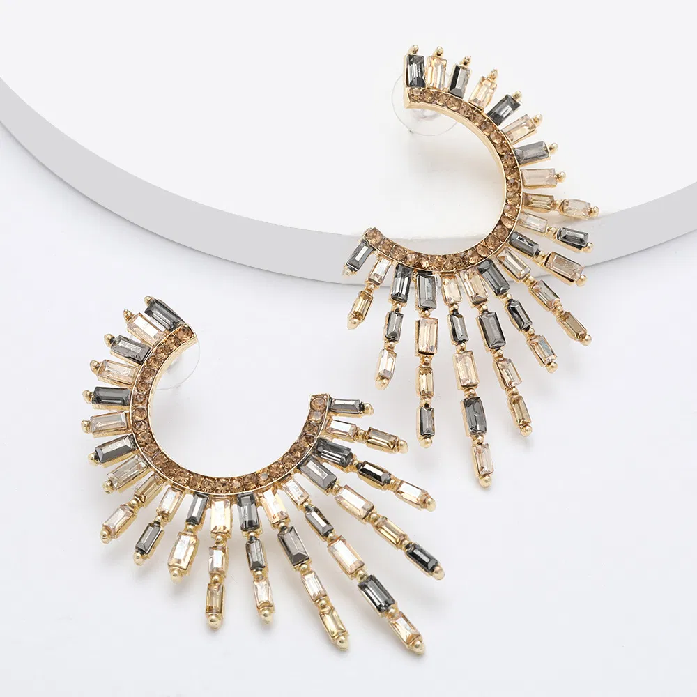 Alloy Diamond Set Rhinestone Full Diamant Ohrringe