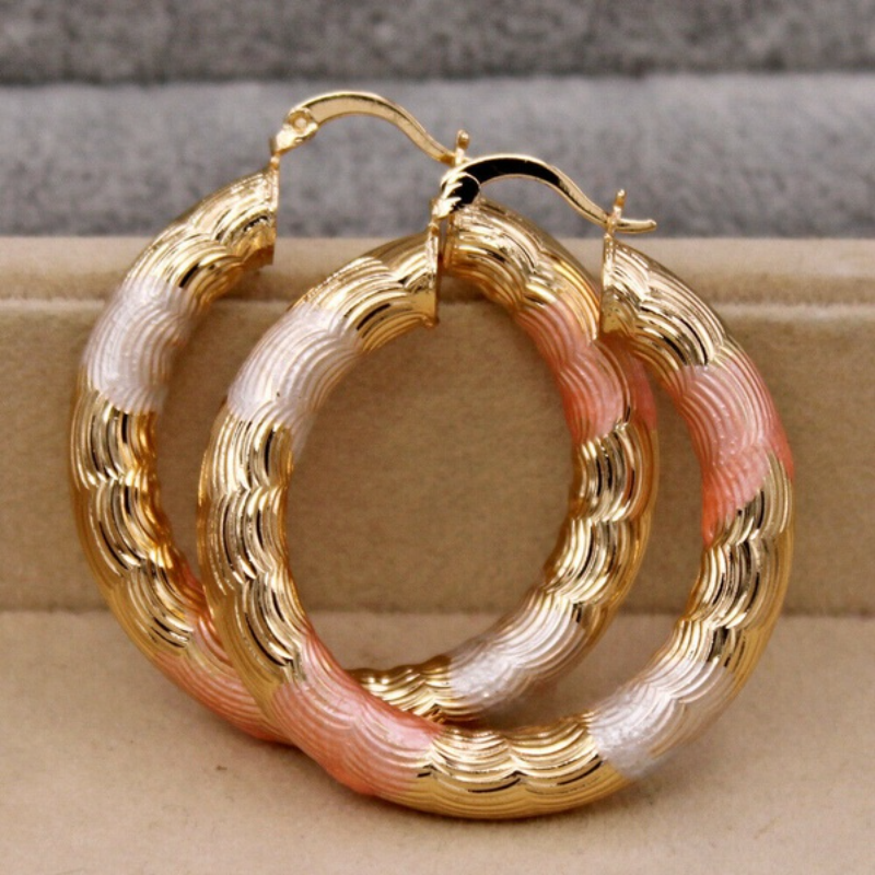 Leverback Hoop Ohrringe Chunky O-form kleine Ohrringe für Casual und Formal Outfits