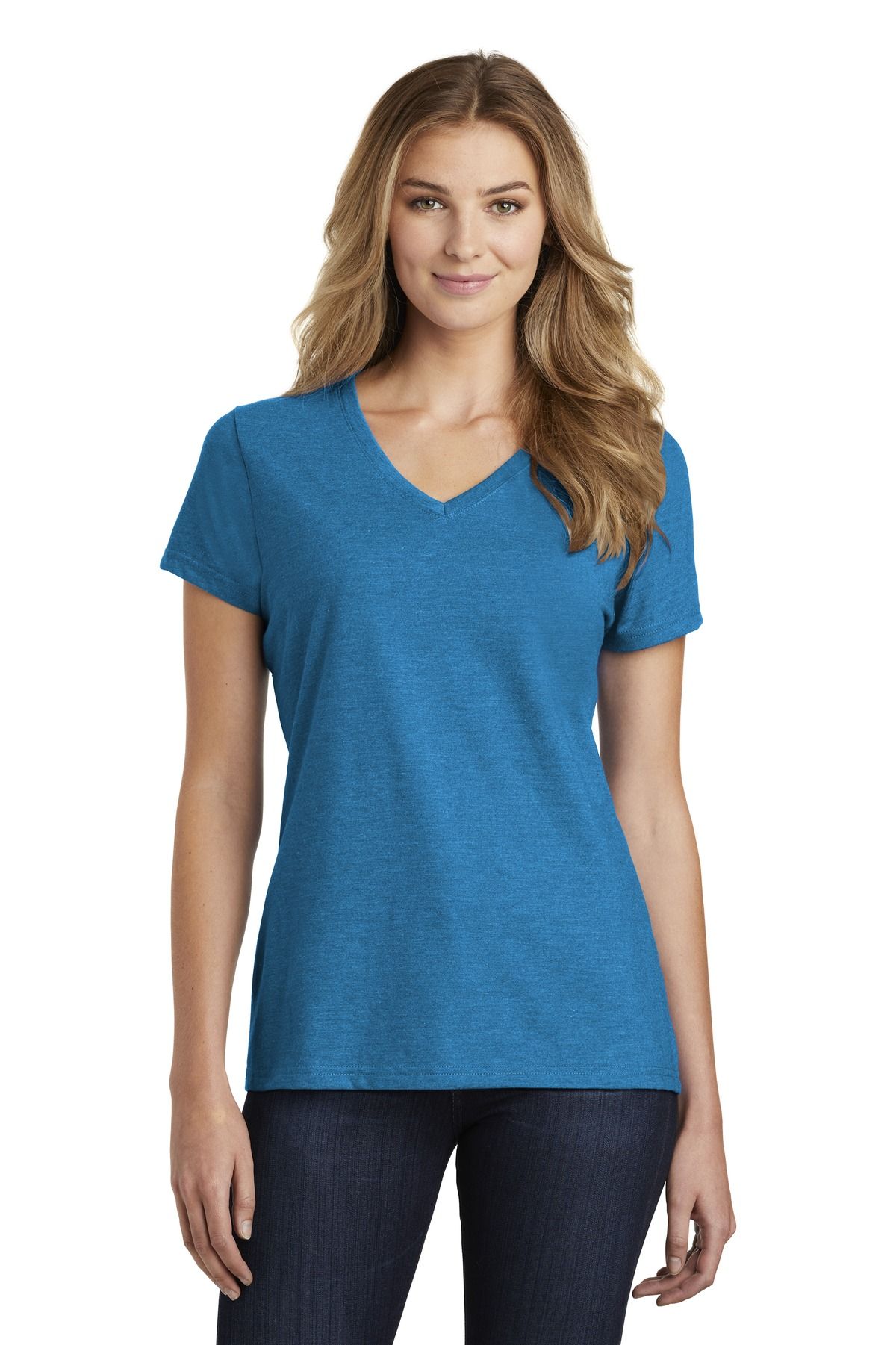 Port & Company Ladies Fan Favorite Blend V-Neck Tee LPC455V