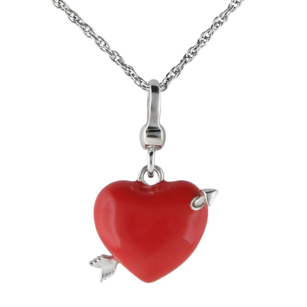 LOS418 - Silber 925 Sterling Silber Kette Anhänger ohne Stein
