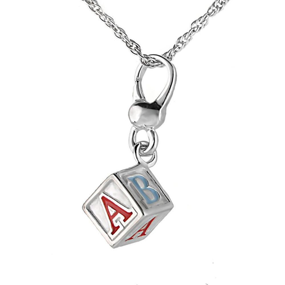 LOS424 - Silber 925 Sterling Silber Kette Anhänger ohne Stein