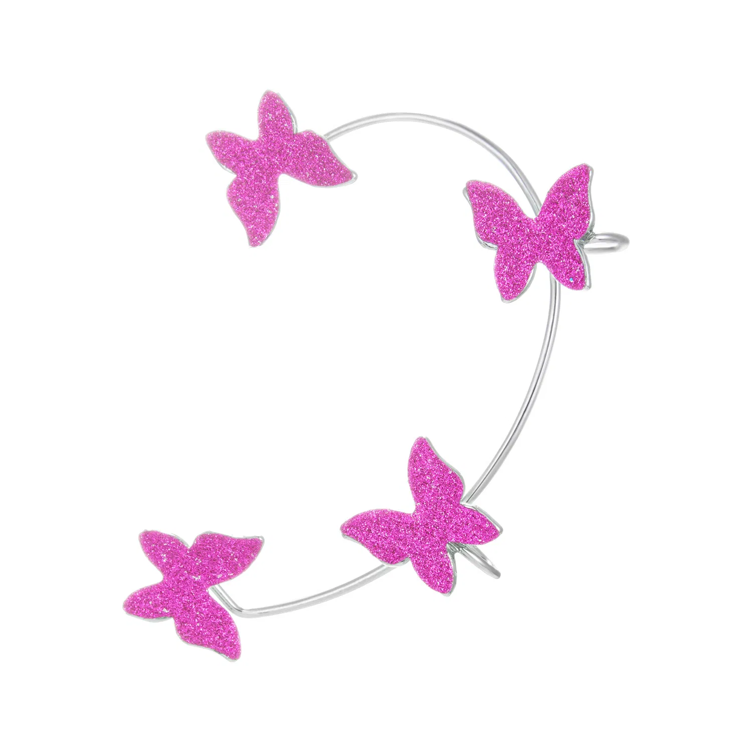 Schmetterling Glitter Ohrringe personalisiert Ohrclip