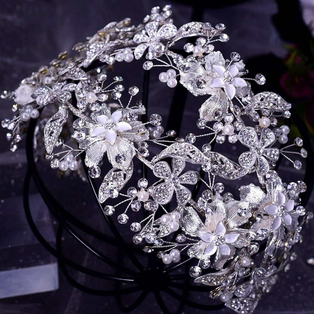 Brauthochzeit Tiara Luxus Handmade Rhinestone Headband