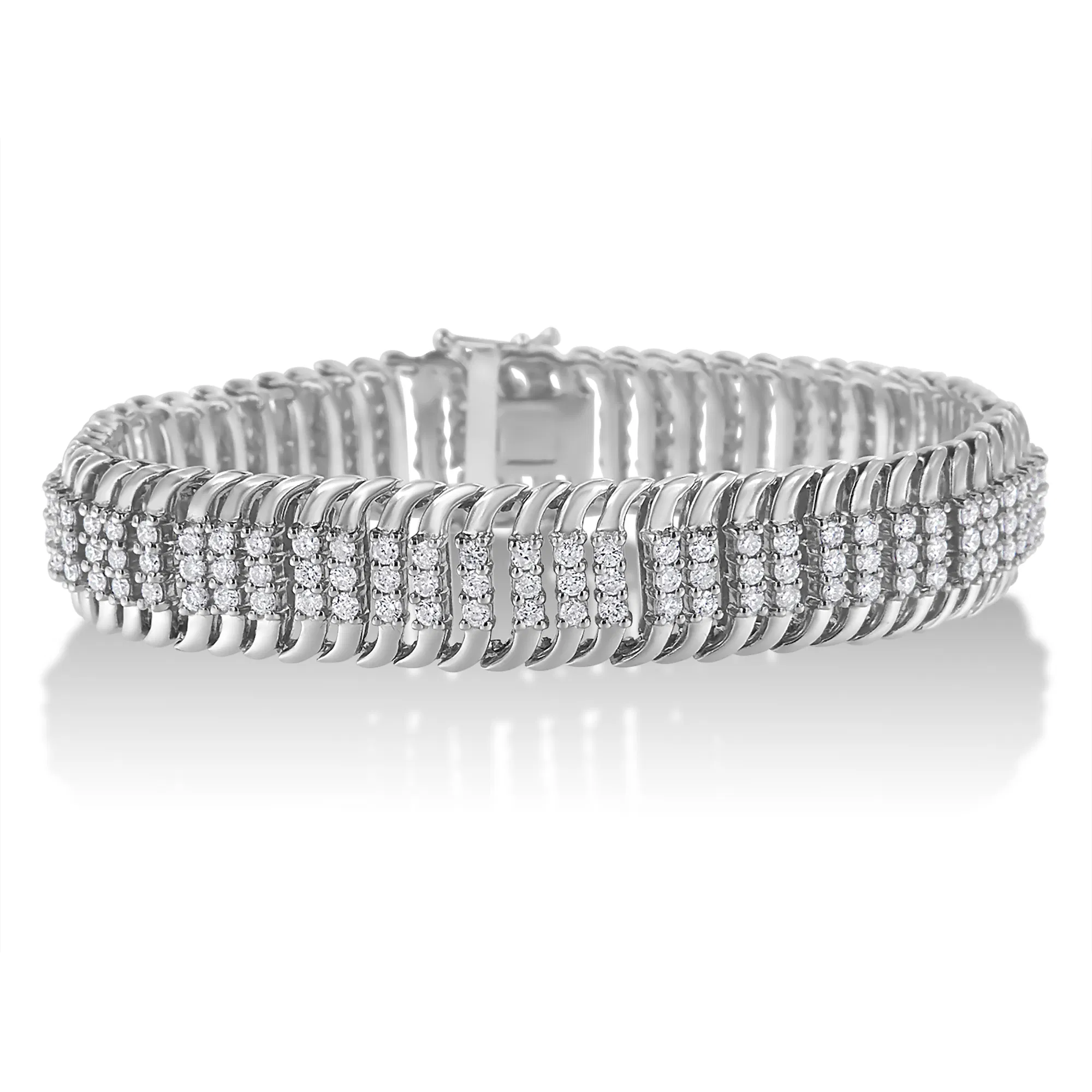 14 Karat Weißgold 5,0 Cttw Round Brilliant Cut Diamond 7