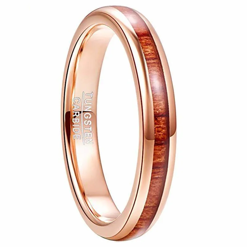 MOQ 10 Wolfram Ring Rose Gold Rot Veneer Damen Ring