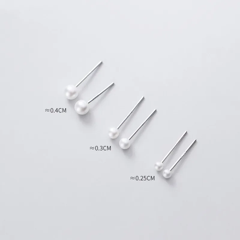 S925 Silber Ohr Nagel weiblich japanisch koreanischer Stil Einfachheit