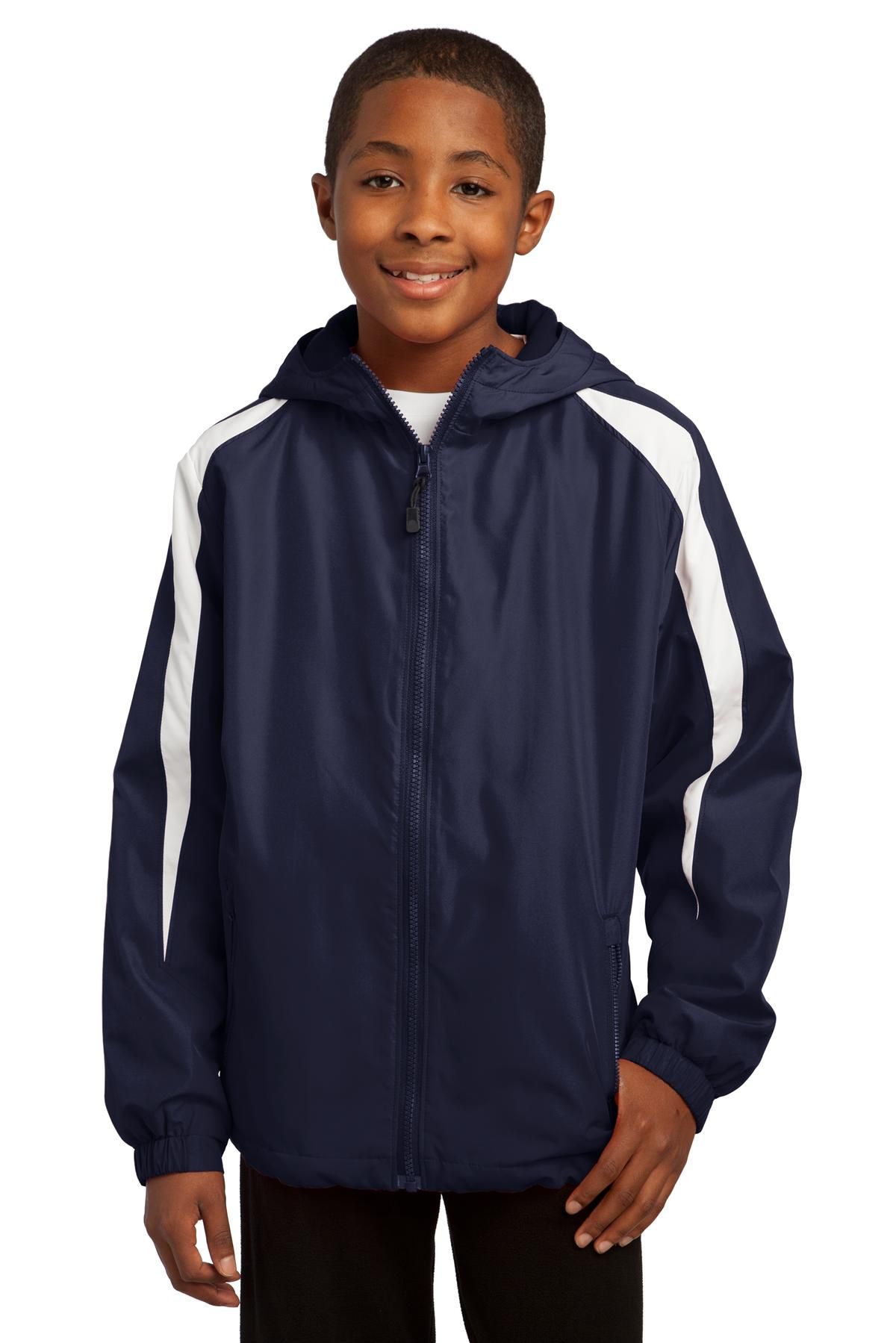 Sport-Tek Youth Fleece-Lined Colorblock Jacke YST81
