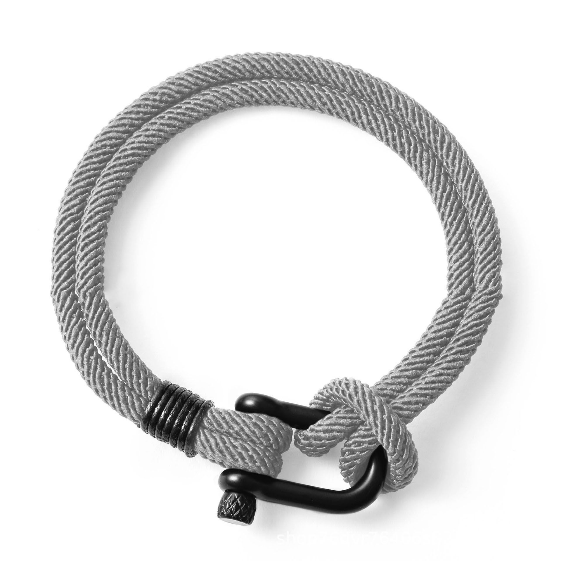 Mens Mode Persönlichkeit Horseshoe Buckle Gewebtes Armband
