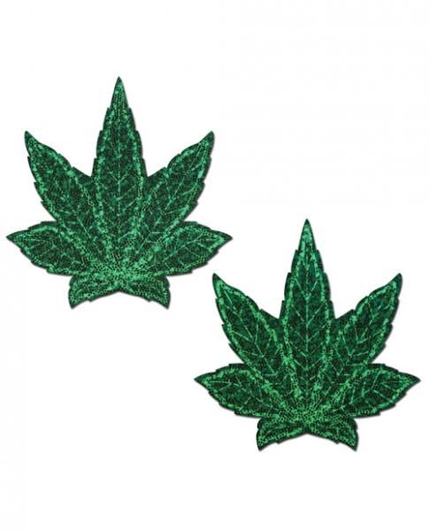 Pastease Indica Topf Blatt Glitter Grünes Unkraut Pasties