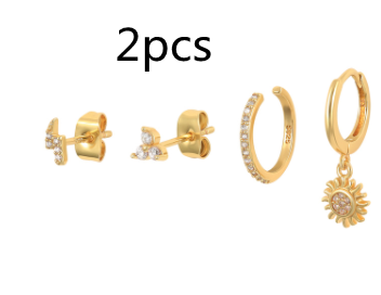 Kreative Vielseitigkeit Persönlichkeit Einfachheit Tassel Kette Ohrring Set