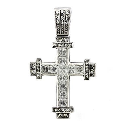 LOAS1326 925 Sterling Silber Anhänger mit AAA Grad CZ in