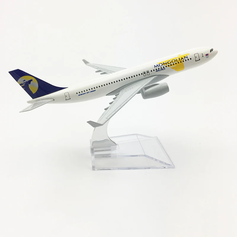 1:400 Mongolian Airlines Boeing 767 Airplane Model