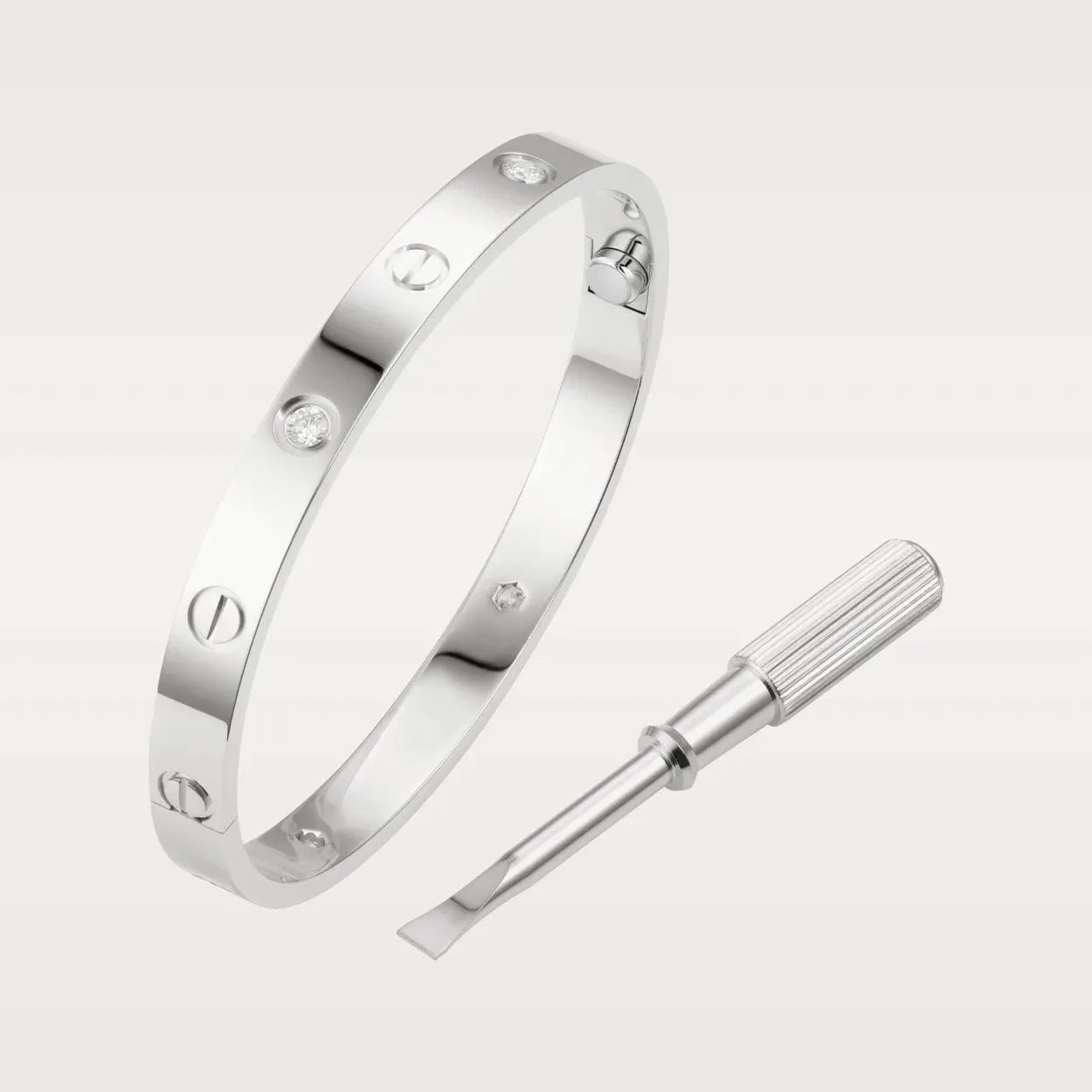 car The London Love Bracelet With Diamond Big Model-6mm Width