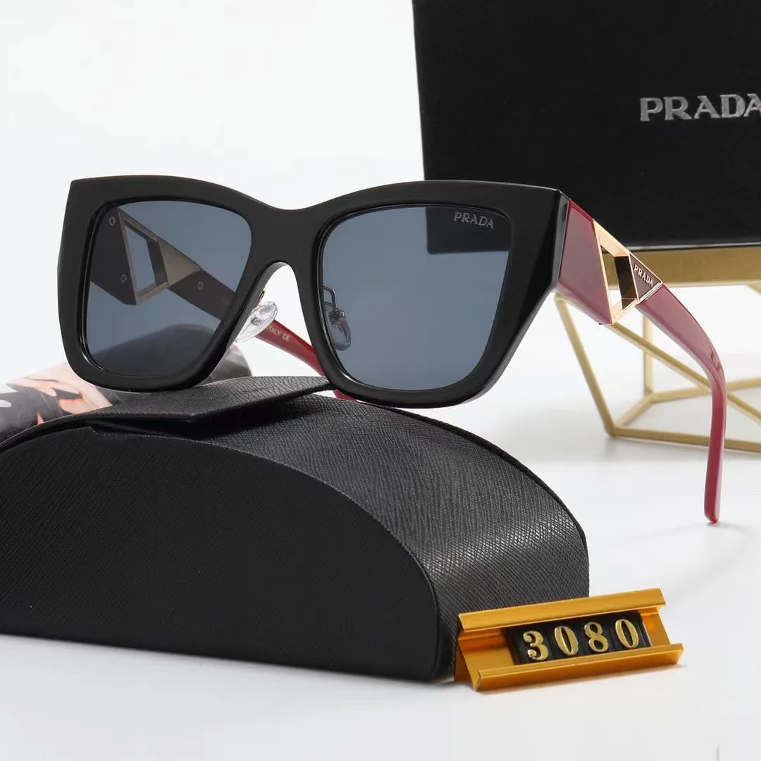 6-color fashion PA letter triangle hollow print sunglasses