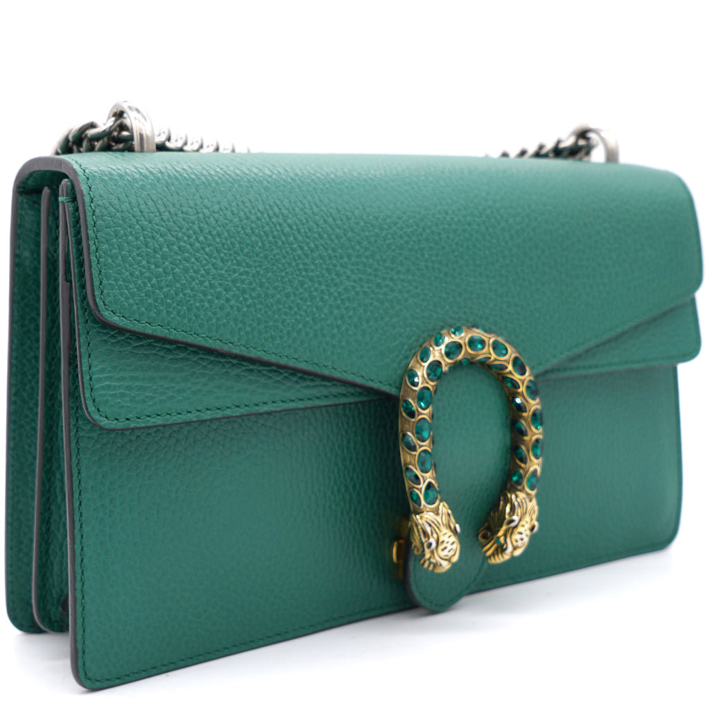 Gucci Green Leather Small Dionysus Shoulder