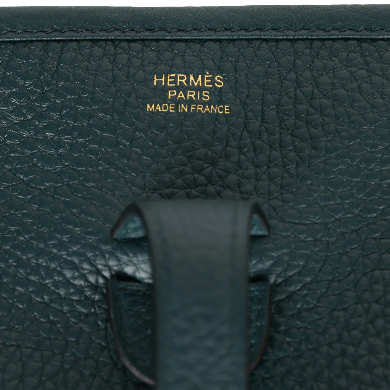 Hermes Evelyne III PM Vert Cypress Clemence Gold Hardware