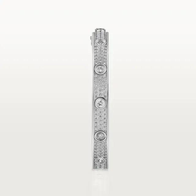 CAR LOVE BRACELET, DIAMOND-PAVED