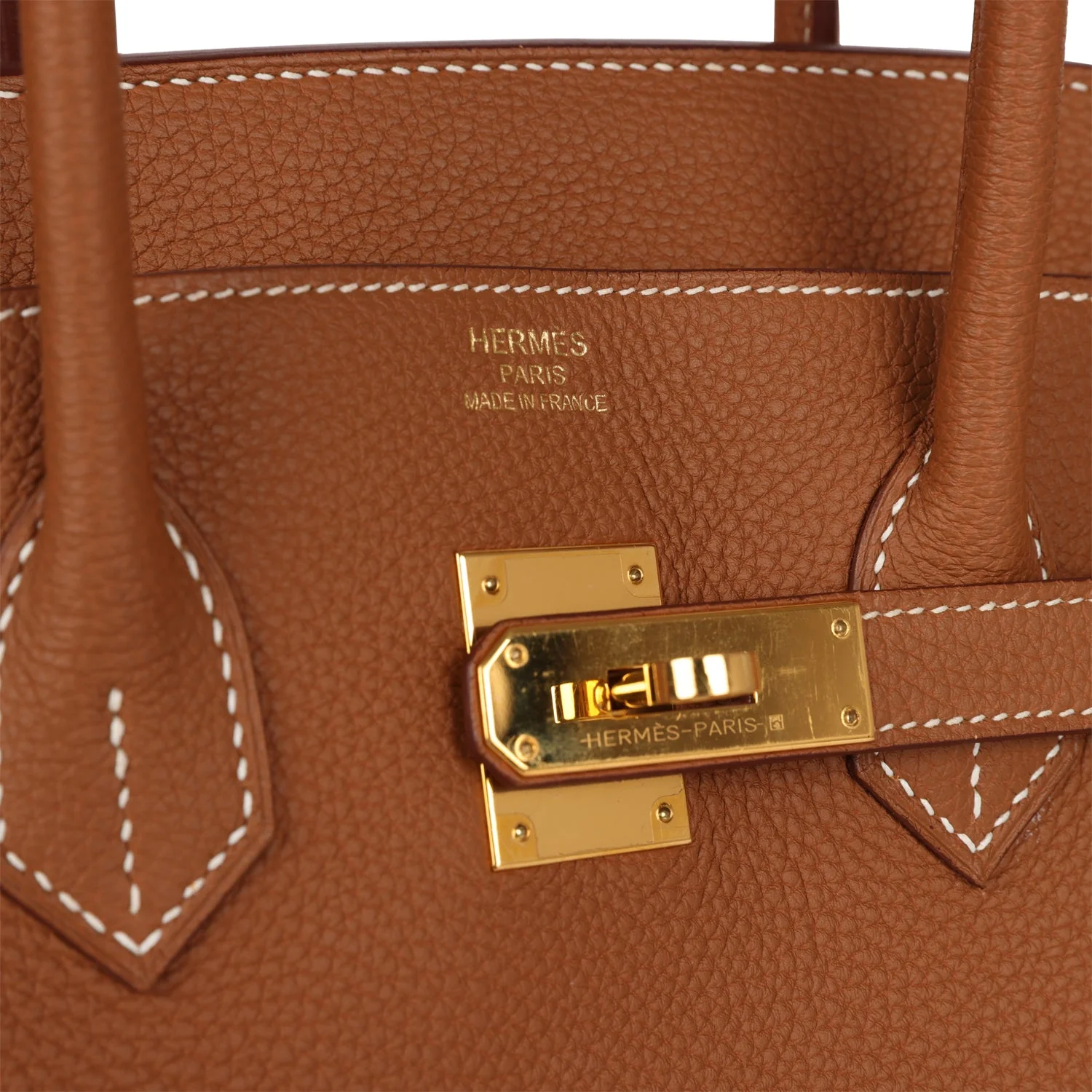 Pre-owned Hermes Birkin 35 Gold Togo Gold Hardware