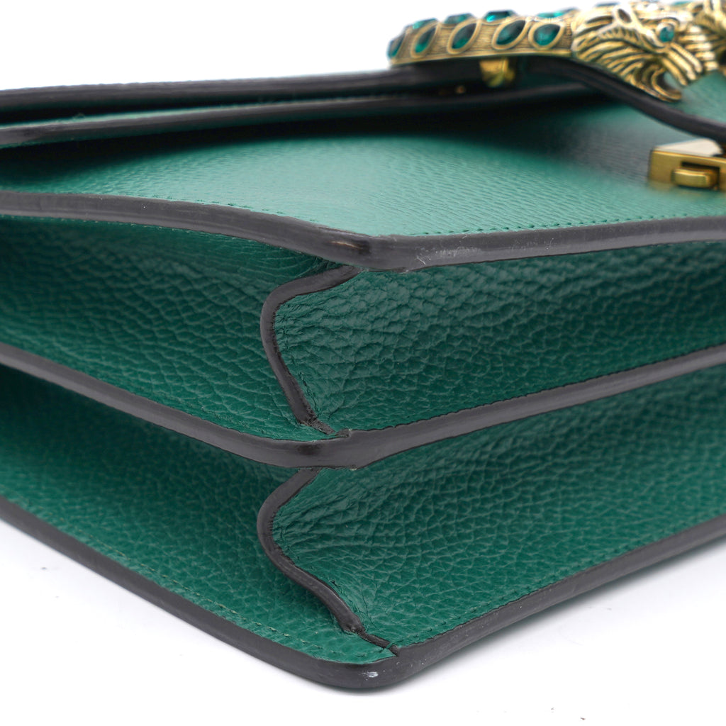 Gucci Green Leather Small Dionysus Shoulder