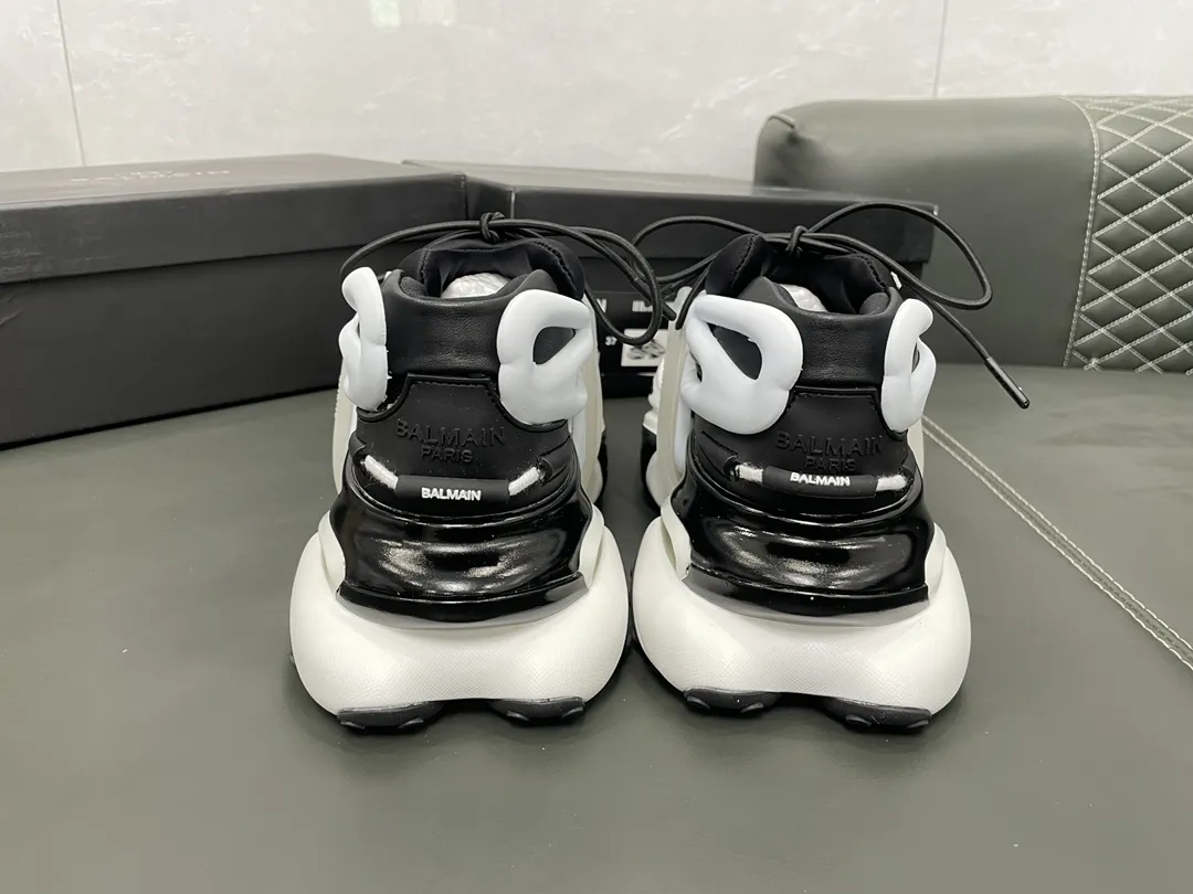 BAM man and women shoes heels 8 cm white black