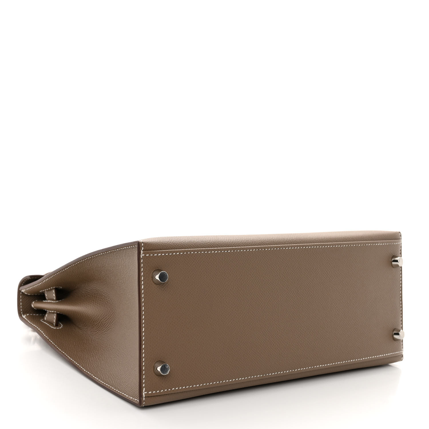 Epsom Kelly Sellier 28 Etoupe (Silver Lock)