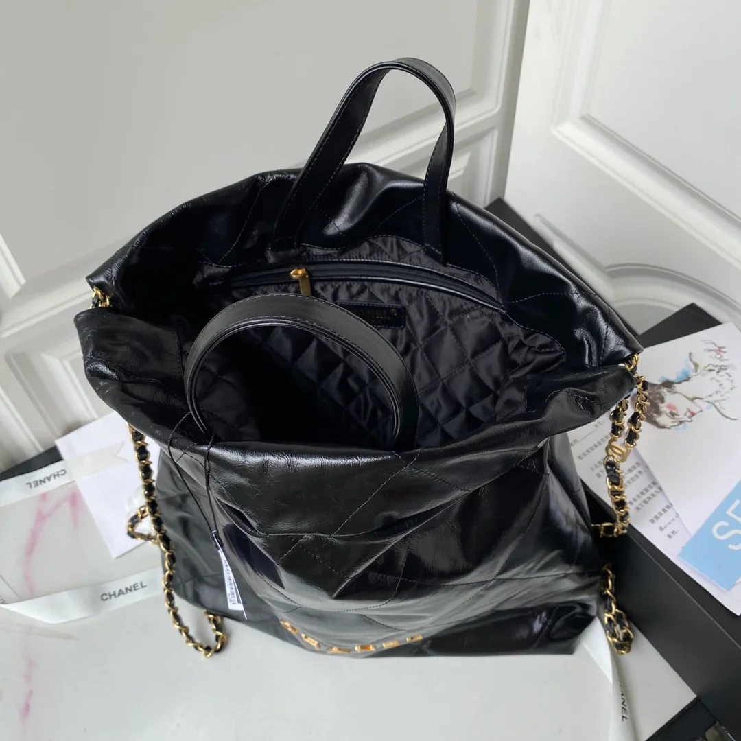 Chanel Backpack Black Large Bag For Women 51cm/20in