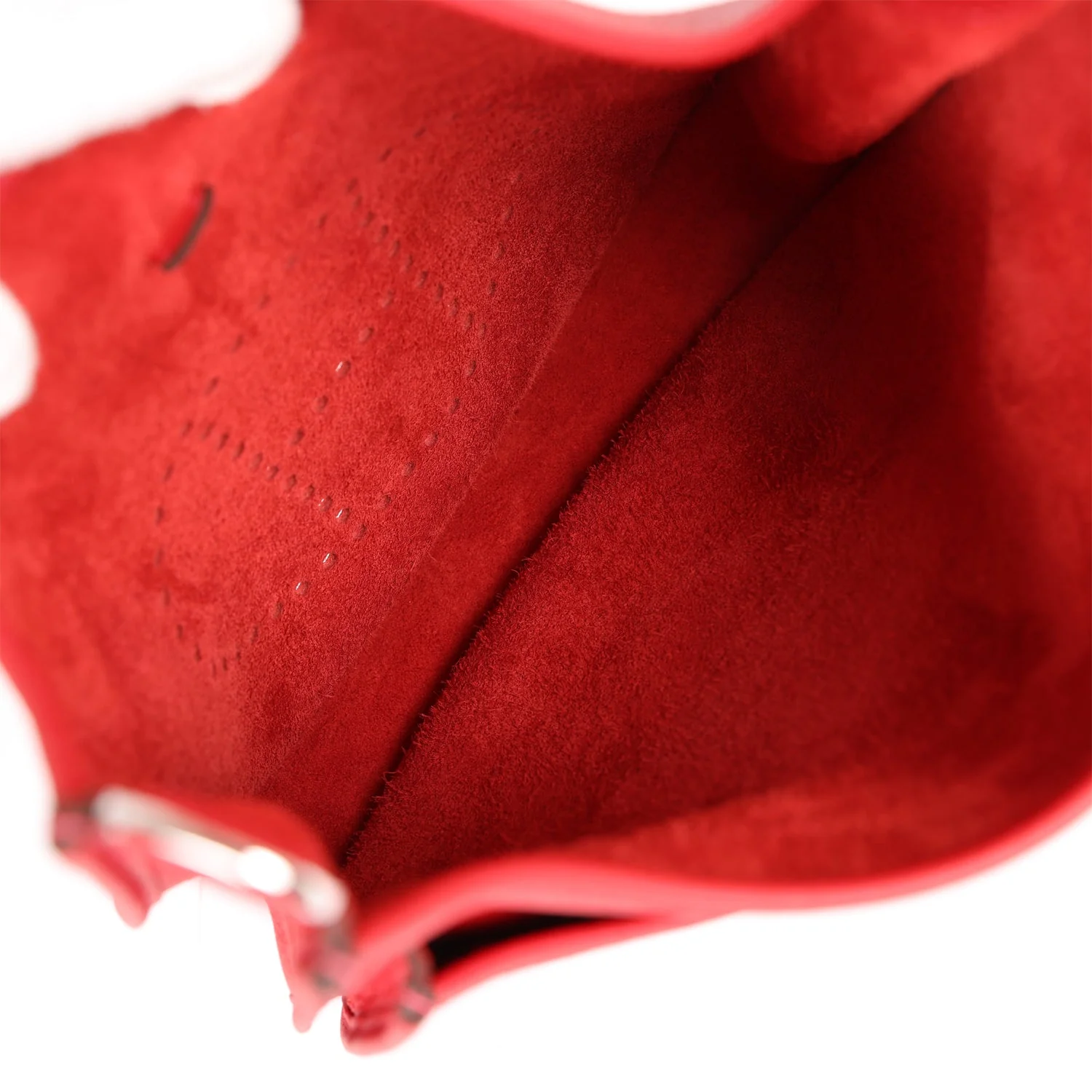 Hermes Evelyne III PM Vermillon Clemence Palladium Hardware