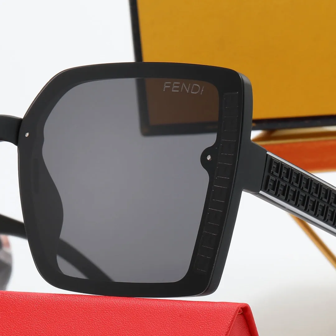 4 color fashion double F frame polarized sunglasses