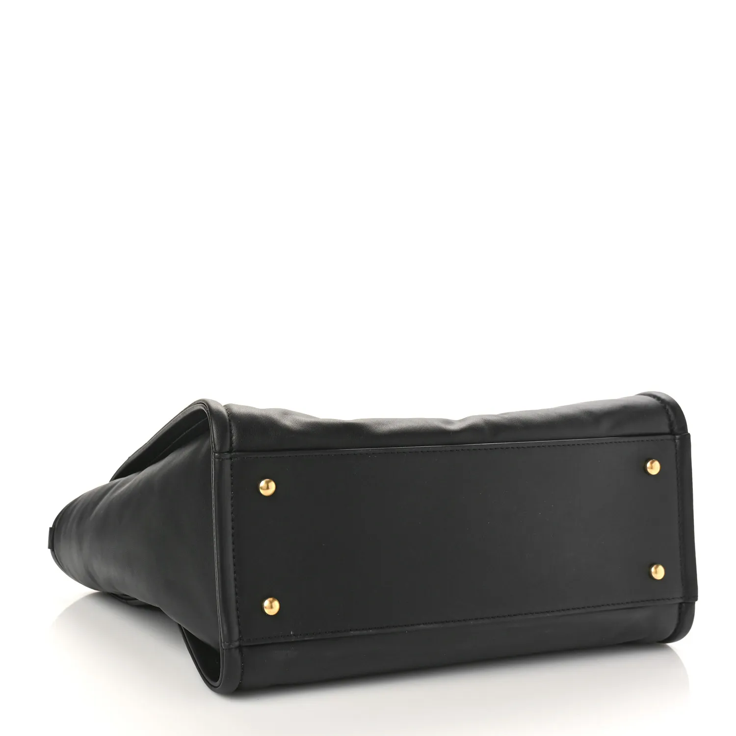 Calfskin Small Deauville Tote Black