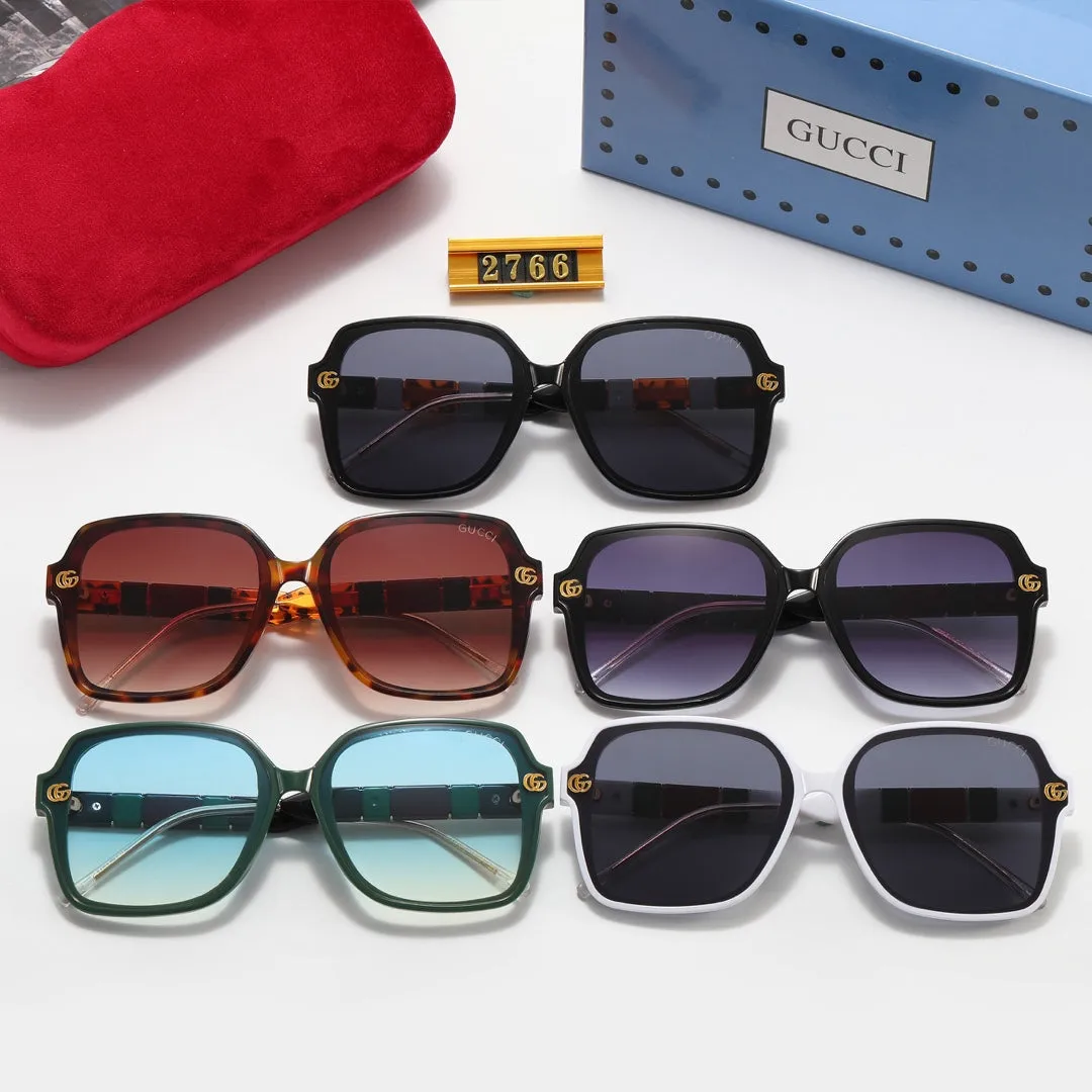 5 colors double G three-color stitching polarized sunglasses