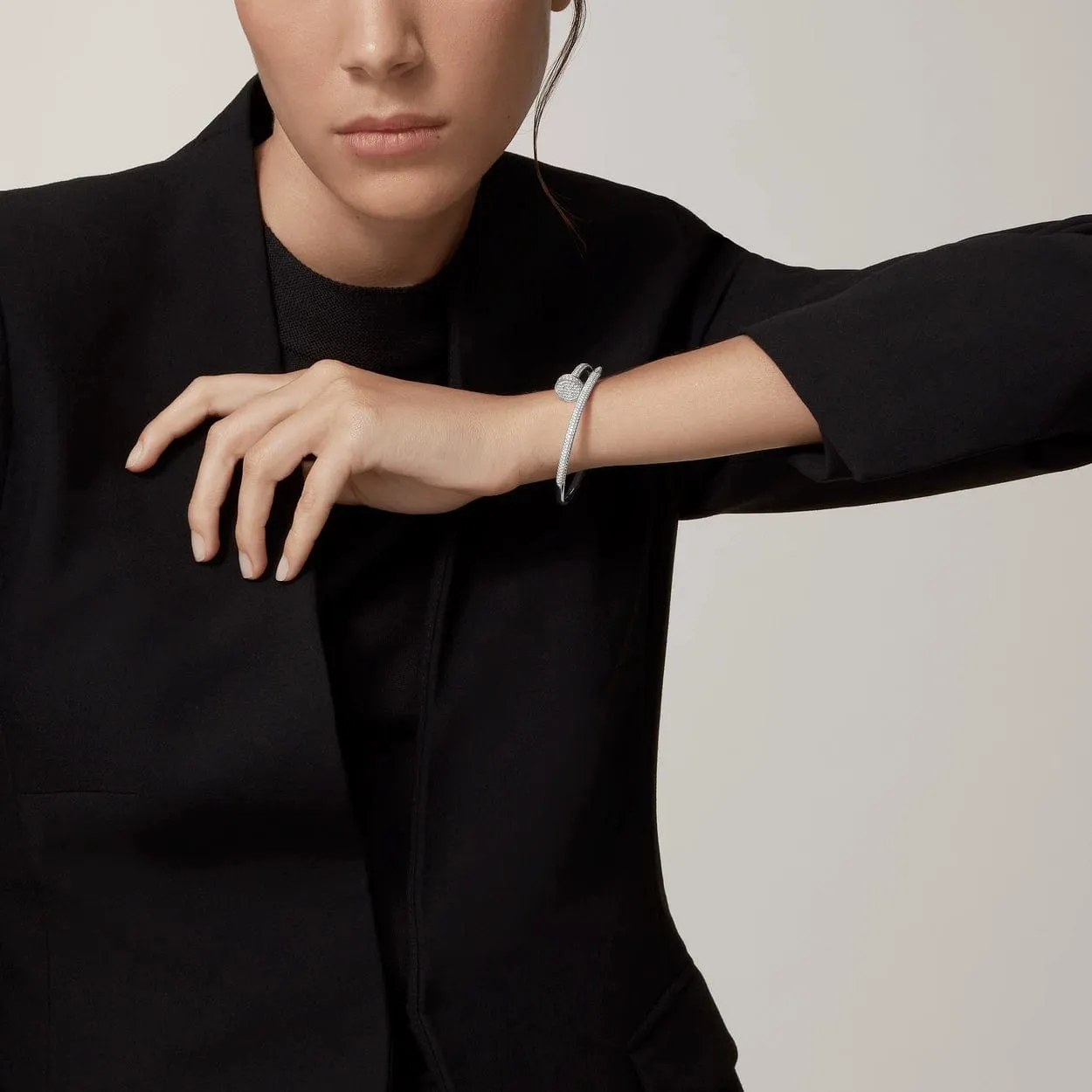 car Inspired Juste Un Clou Nail Screw Bracelet With Full Diamond Paved