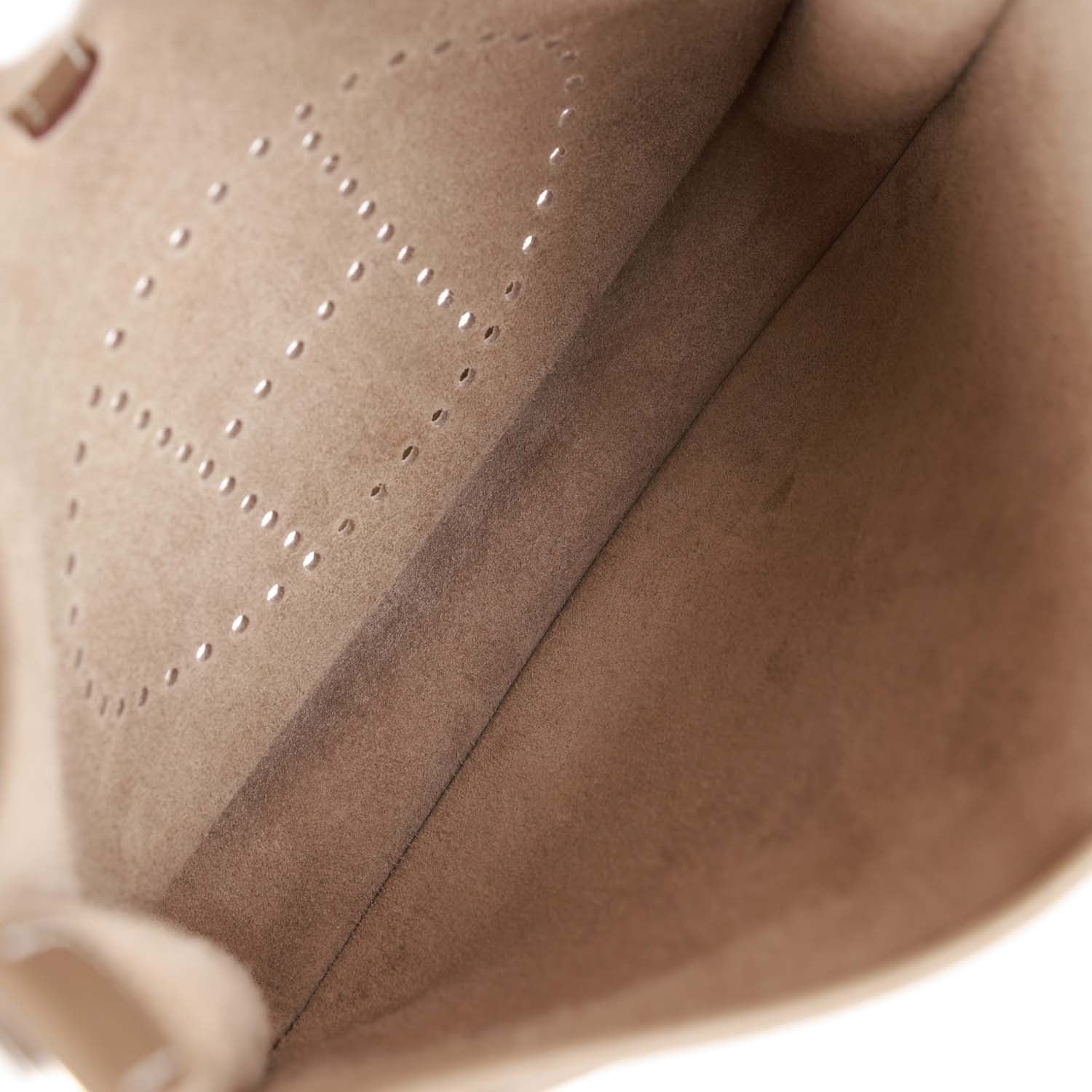 Pre-owned Hermes Evelyne III PM Etoupe Clemence Palladium Hardware