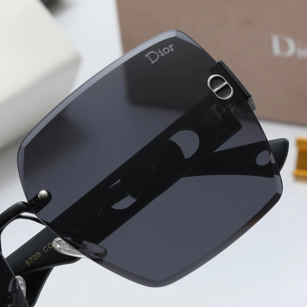 4 colors rimless pull mirror leg polarized sunglasses