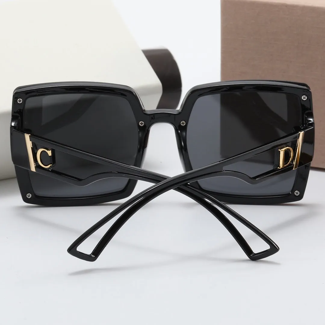 5 colors simple CD hollowed out mirror leg polarized sunglasses