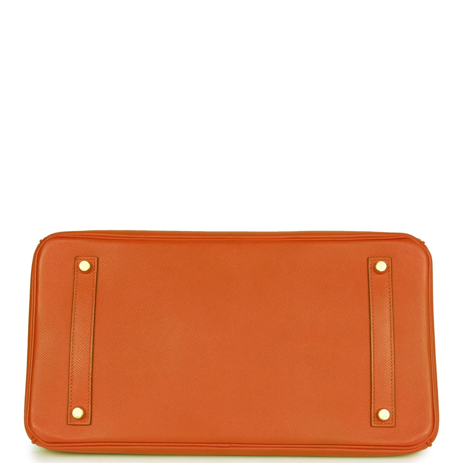 Pre-owned Hermes Birkin 35 Feu Epsom Gold Hardware