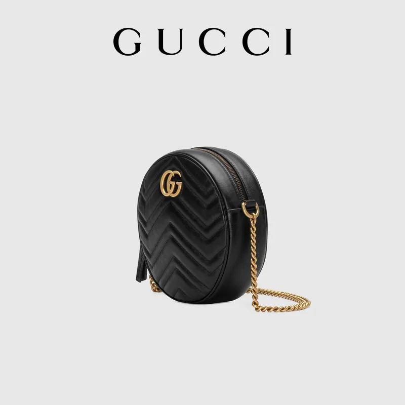 G Marmont Mini Round Shoulder Bag