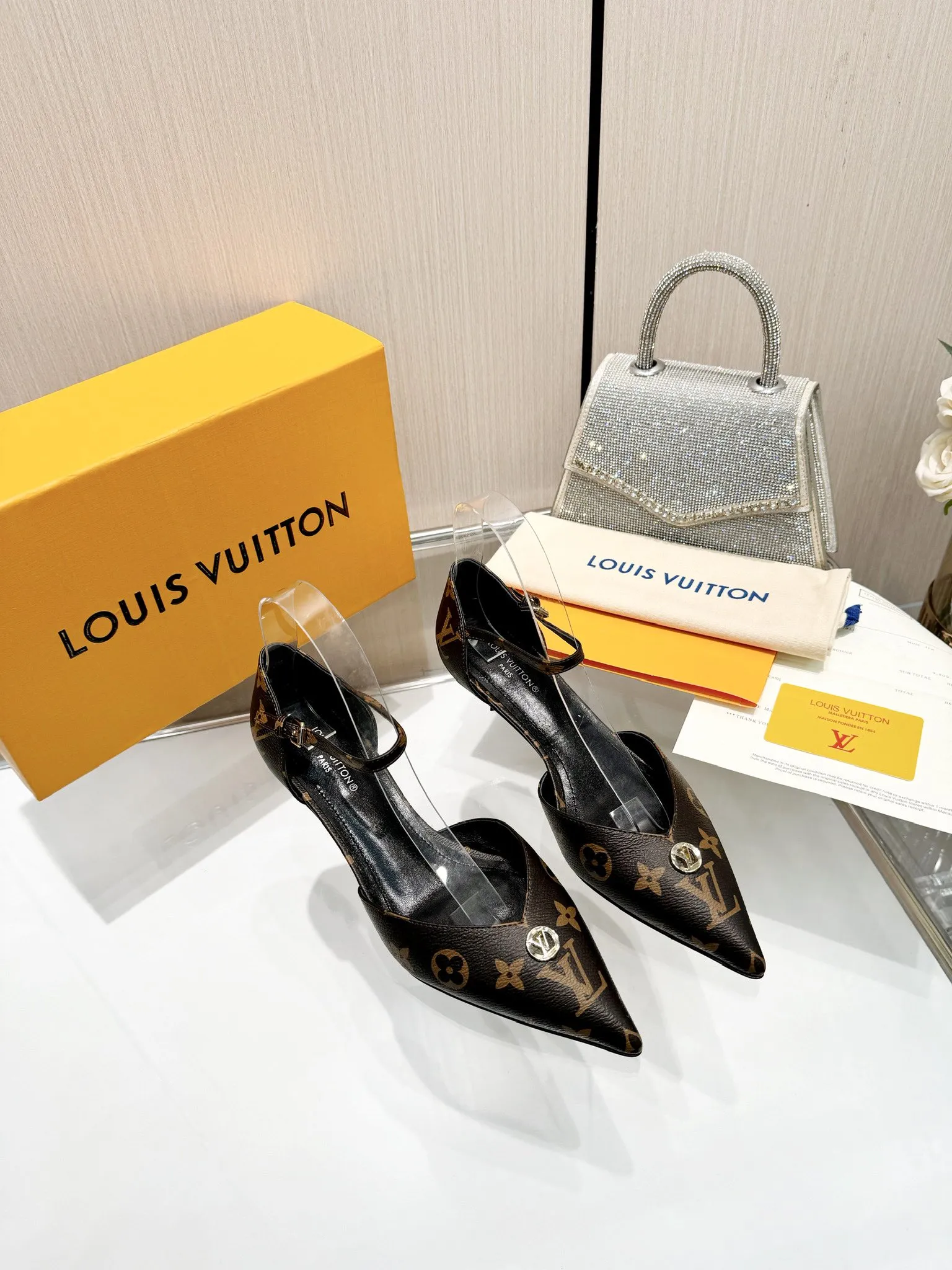 Louis new arrival women shoes heels 4 cm