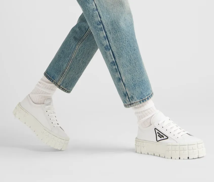 Pra Double Wheel nylon gabardine sneakers